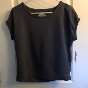 Skora Grey Long Crop Top